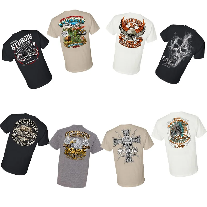 Milwaukee Leather XS16009 Men’s 82nd ‘Sturgis’ Assorted 5 for $40.00 T-Shirts