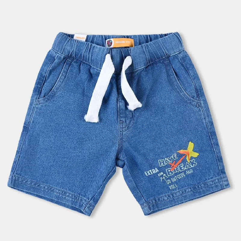 Boys Denim rigid Short Extra Fun-LIGHT BLUE