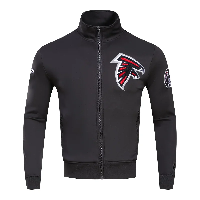 NFL ATLANTA FALCONS CLASSIC MEN'S TRACK JACKET (BLACK)