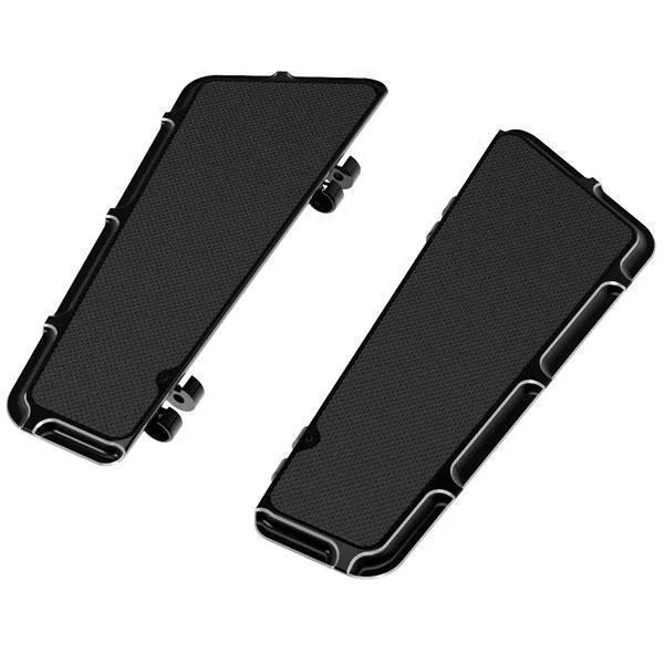 Close Out Arlen Ness 262408 Black Beveled Fusion Series Adjustable Floorboards Driver Floorboards for Harley Davidson