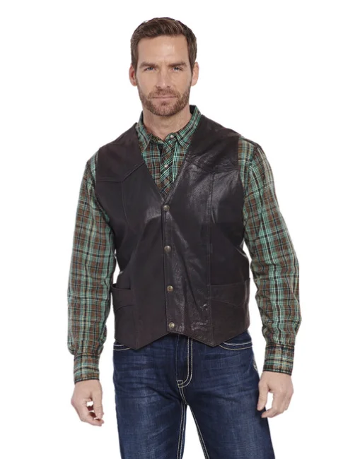 Cripple Creek Men's Antique Suede Leather Vest