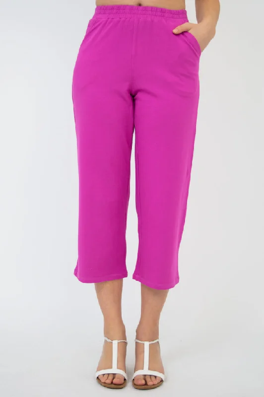 Sky Pants, Magenta, Cotton