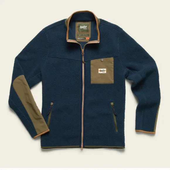 Howler Brothers Chisos Fleece Jacket - Station Blue