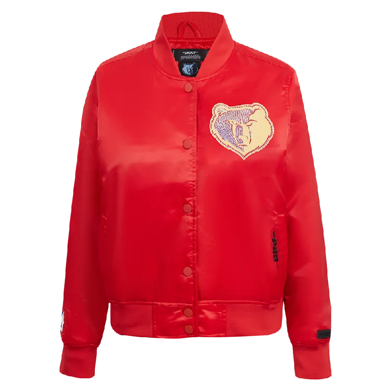 NBA MEMPHIS GRIZZLIES CITY EDITION MEN'S TWILL JACKET (RED)