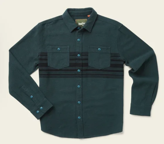 Howler Brothers Rodanthe Flannel - Petrol