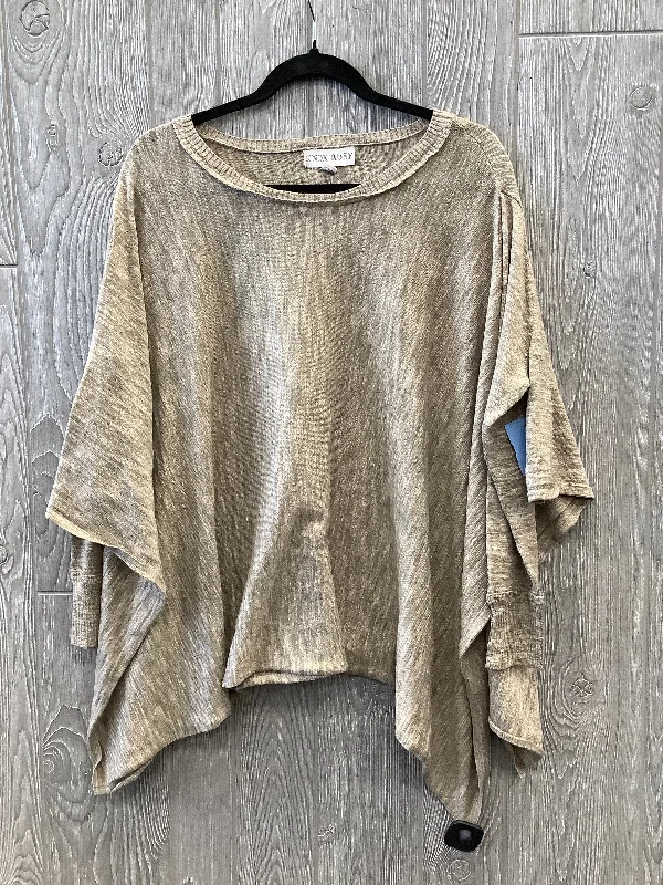 Top 3/4 Sleeve By Knox Rose In Tan, Size: S