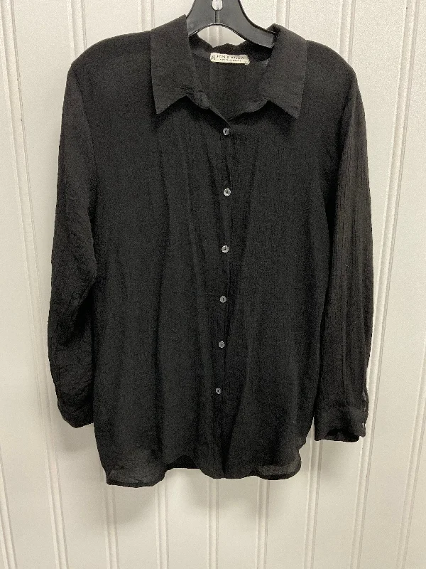 Top Long Sleeve By Jon And Anna In Black, Size: Xl