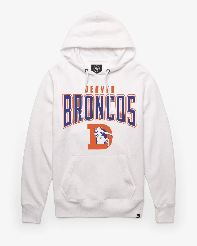 DENVER BRONCOS HISTORIC TEAM ELEMENTS ARCH '47  HEADLINE HOOD