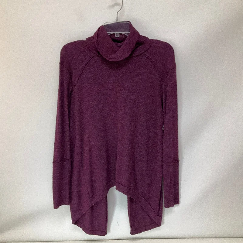 Top Long Sleeve By We The Free In Purple, Size: S