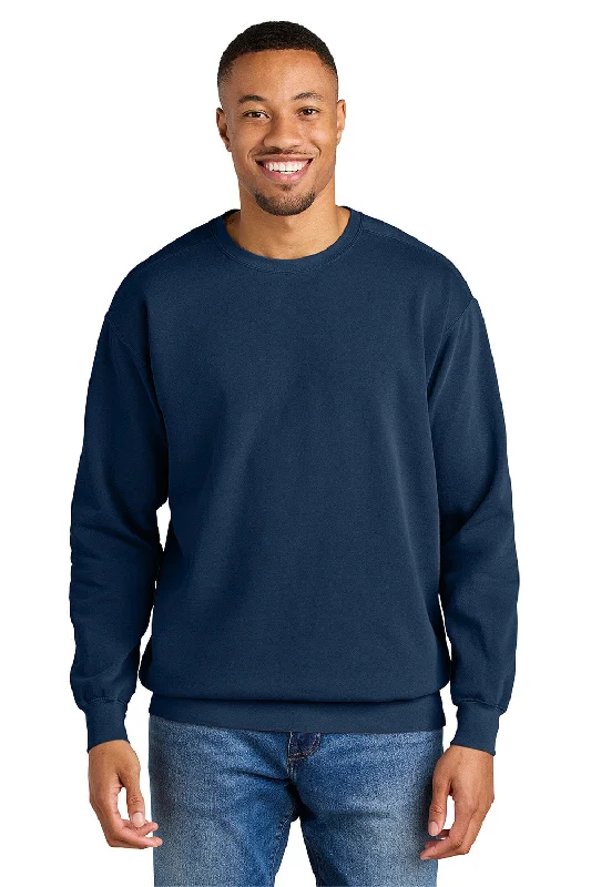 Comfort Colors Mens Crewneck Sweatshirt - True Navy Blue