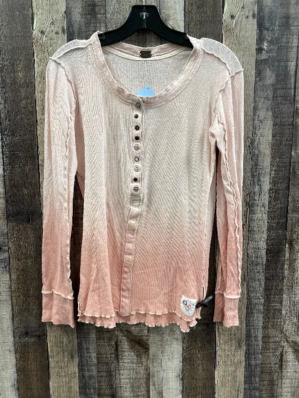 Top Long Sleeve By We The Free In Pink, Size: S