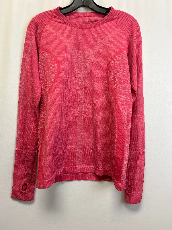 Athletic Top Long Sleeve Crewneck By Lululemon  Size: L