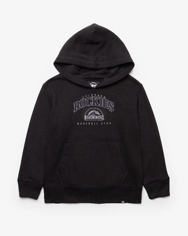 COLORADO ROCKIES COOPERSTOWN DOUBLE HEADER '47 HEADLINE HOOD KIDS