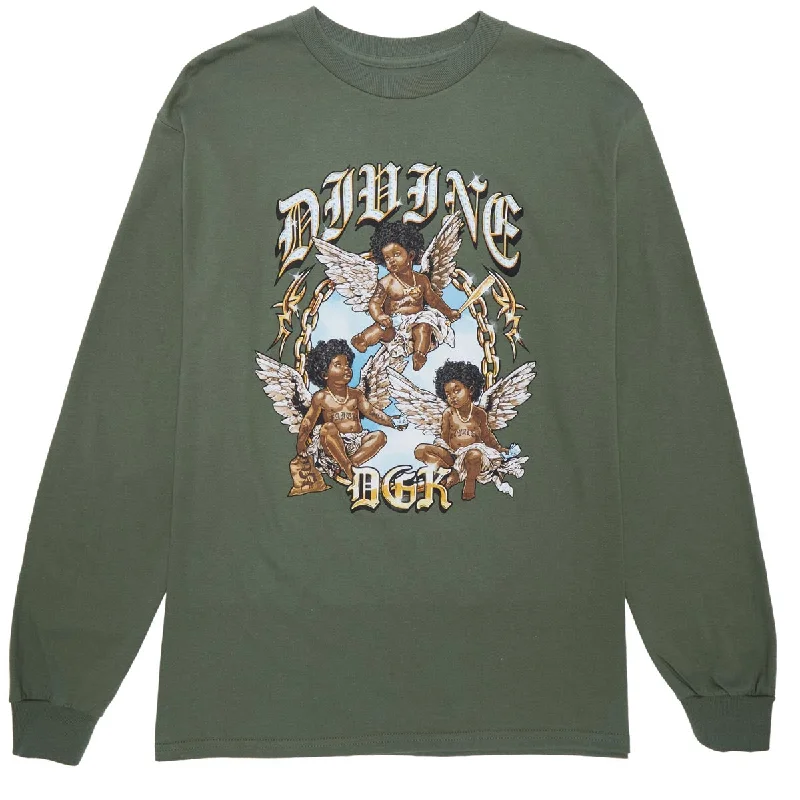 DGK Wings Long Sleeve T-Shirt - Military Green