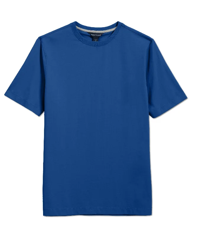 Pima Cotton Short Sleeve Crew Tee, Regal