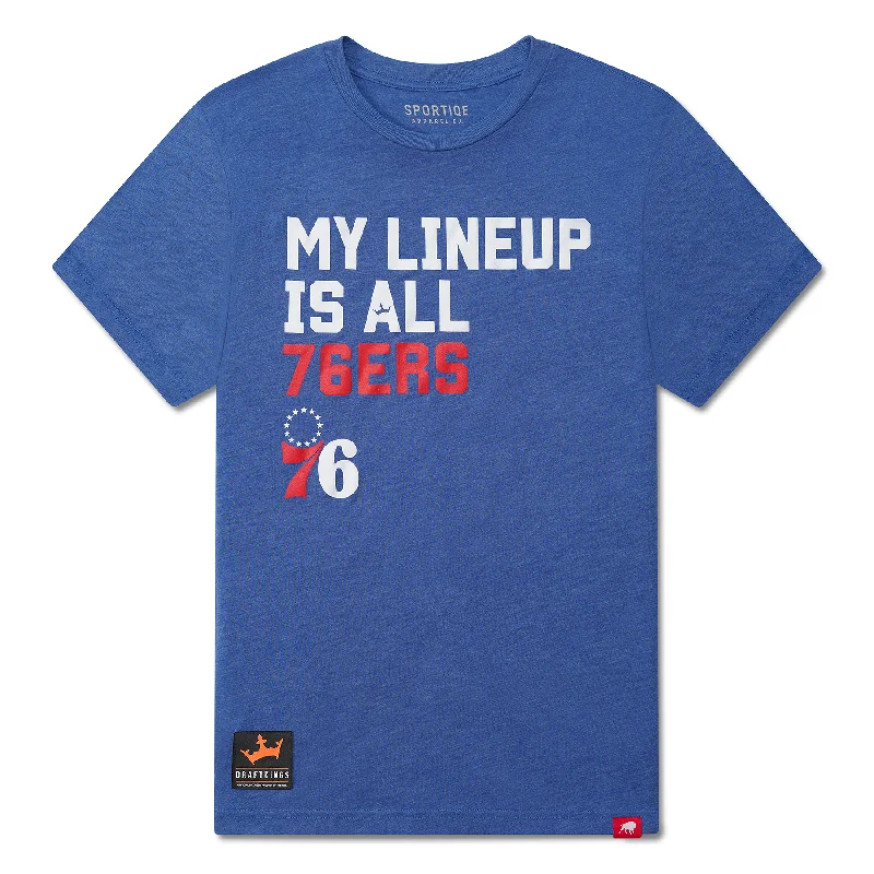 Philadelphia 76ers My Lineup Sportiqe Comfy T-Shirt