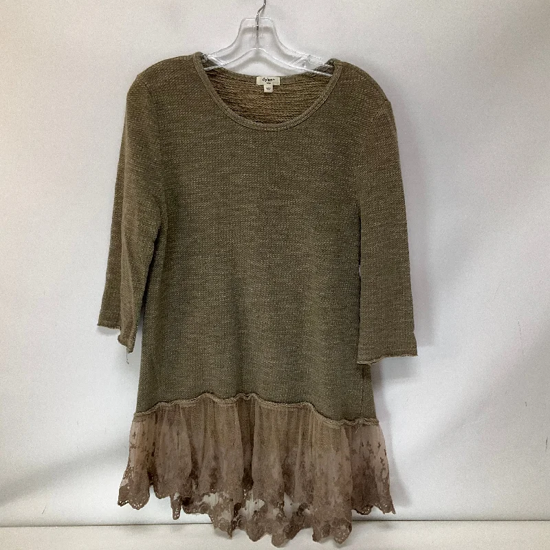 Tunic 3/4 Sleeve By Dylan In Tan, Size: L