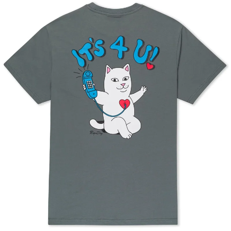 RIPNDIP Its 4 U T-Shirt - Charcoal