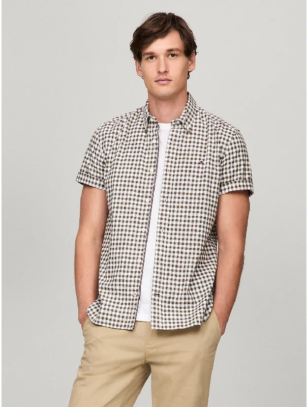 Tommy Hilfiger Men's Gingham Regular Fit Oxford Shirt