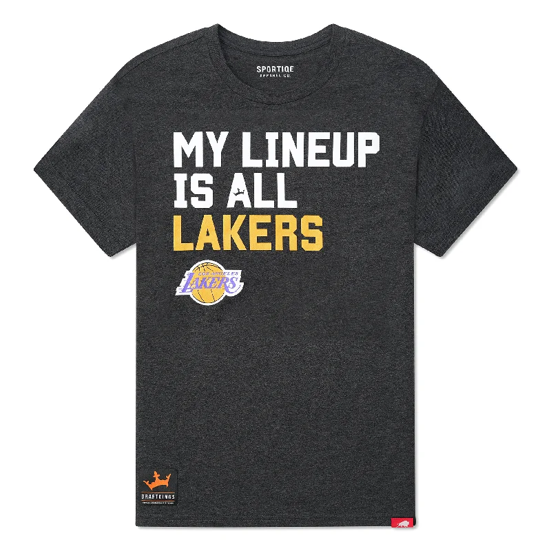 Los Angeles Lakers My Lineup Sportiqe Comfy T-Shirt