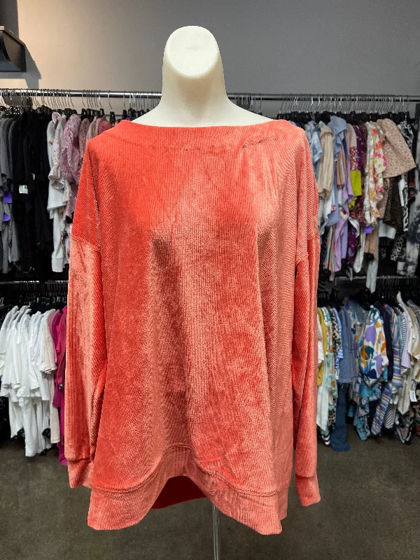 Top Long Sleeve By Lane Bryant In Orange, Size: Xl