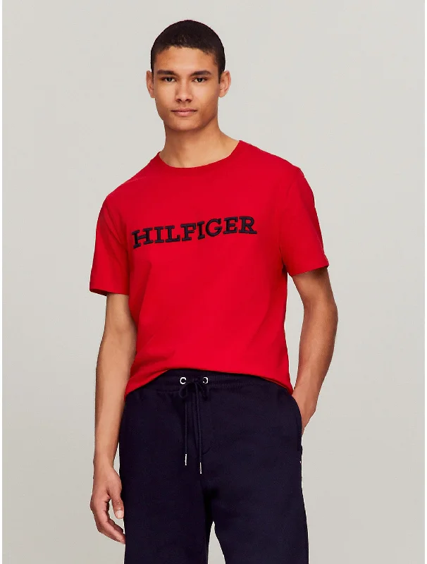 Tommy Hilfiger Men's Embroidered Monotype Logo T-Shirt