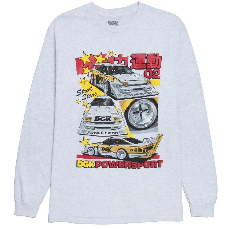 DGK Powersport Long Sleeve T-Shirt - Ash Heather