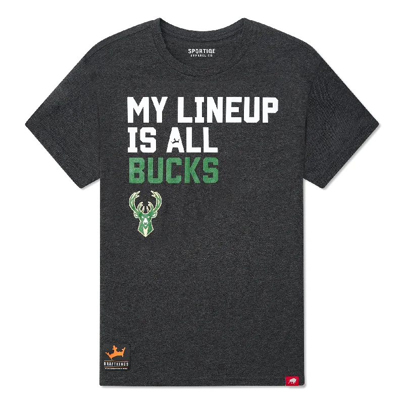 Milwaukee Bucks My Lineup Sportiqe Comfy T-Shirt