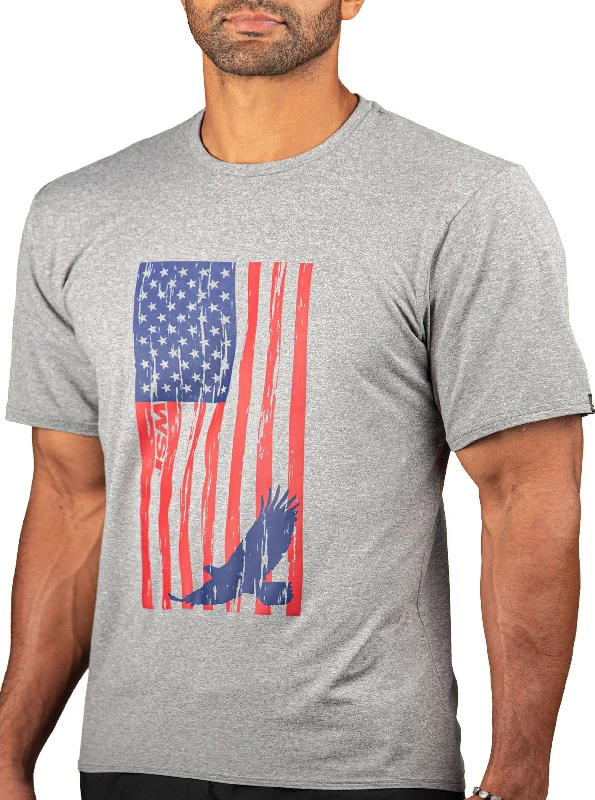 Sale: Men's Freedom Patriot Tee American Flag T-shirt by WSI  Made in USA 752HLSSP