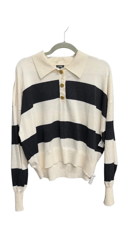 Top Long Sleeve By Express In Striped Pattern, Size: L