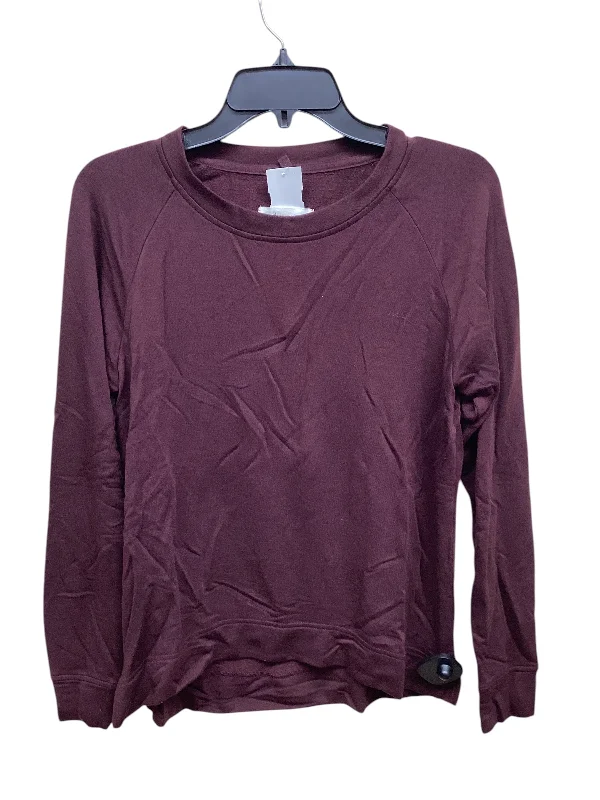 Top Long Sleeve By Lou And Grey In Maroon, Size: S