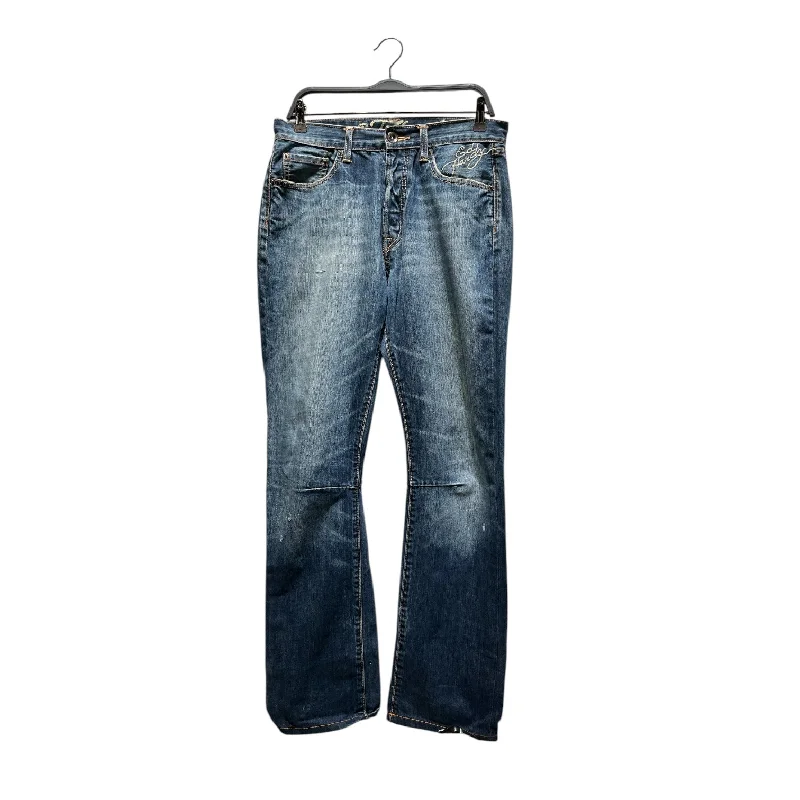 ED HARDY/Straight Pants/31/Denim/BLU/