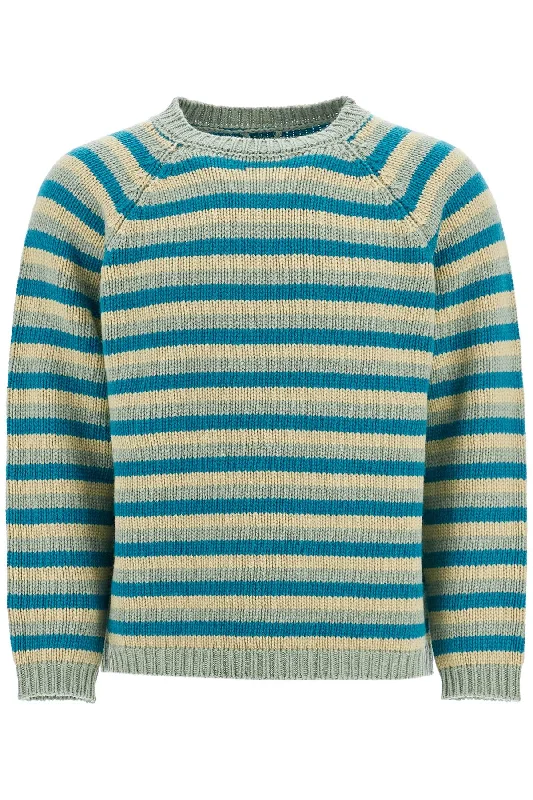 Bode Men's Striped Wool Pullover Sweater