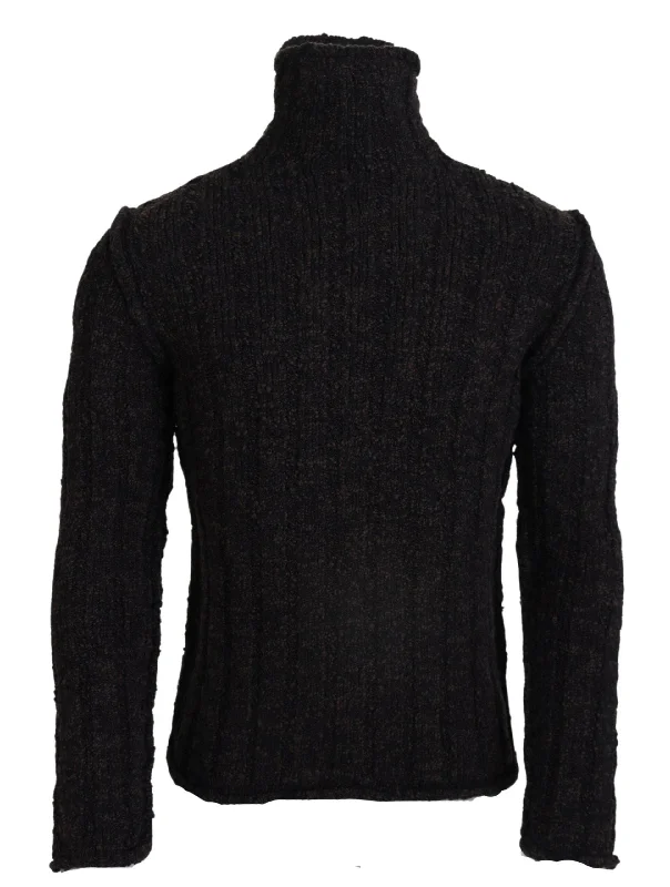 Dolce & Gabbana Elegant Turtleneck Wool-Blend Men's Sweater