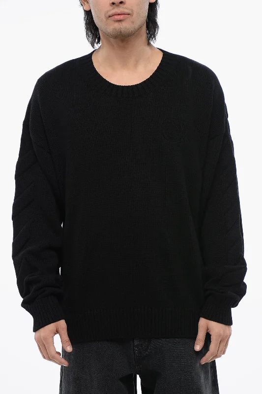 Off-White Crewneck Cotton Sweater