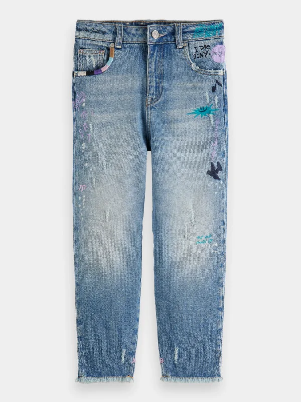 Kids - Tide balloon-fit jeans