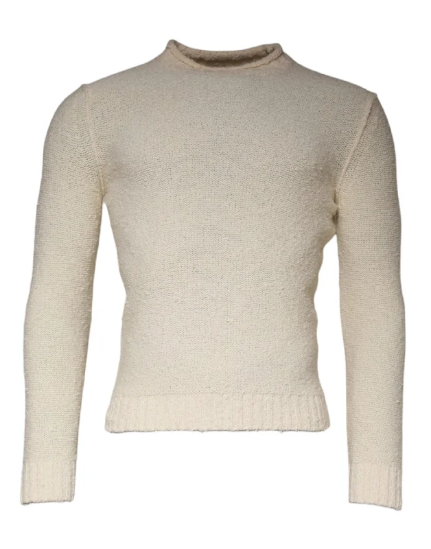 KANGRA Wool Knit Long Sleeve Round Neck Pullover Men's Sweater (Pre-Owned)