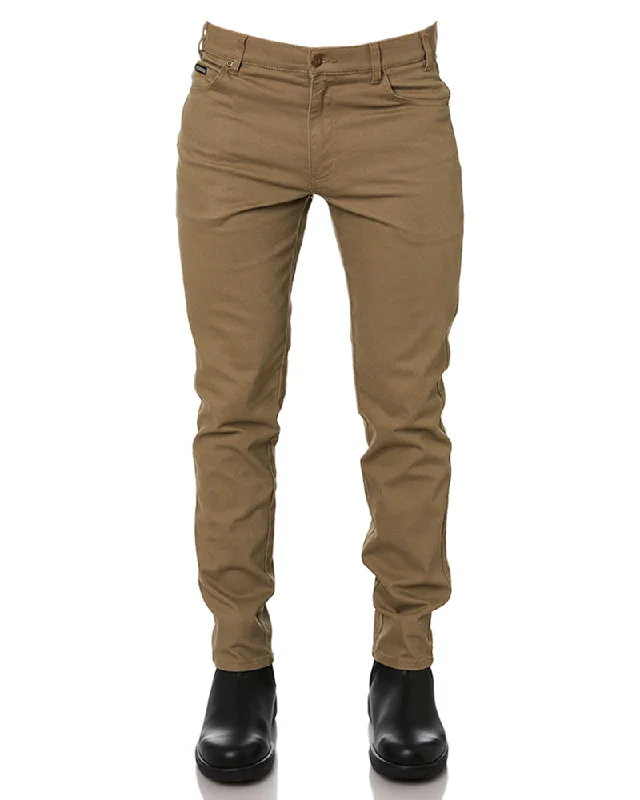 Cotton Stretch Jeans - Wheat