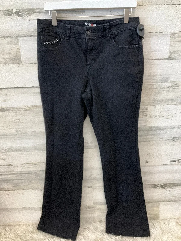 Jeans Straight By Style And Company Sport In Black, Size: 10