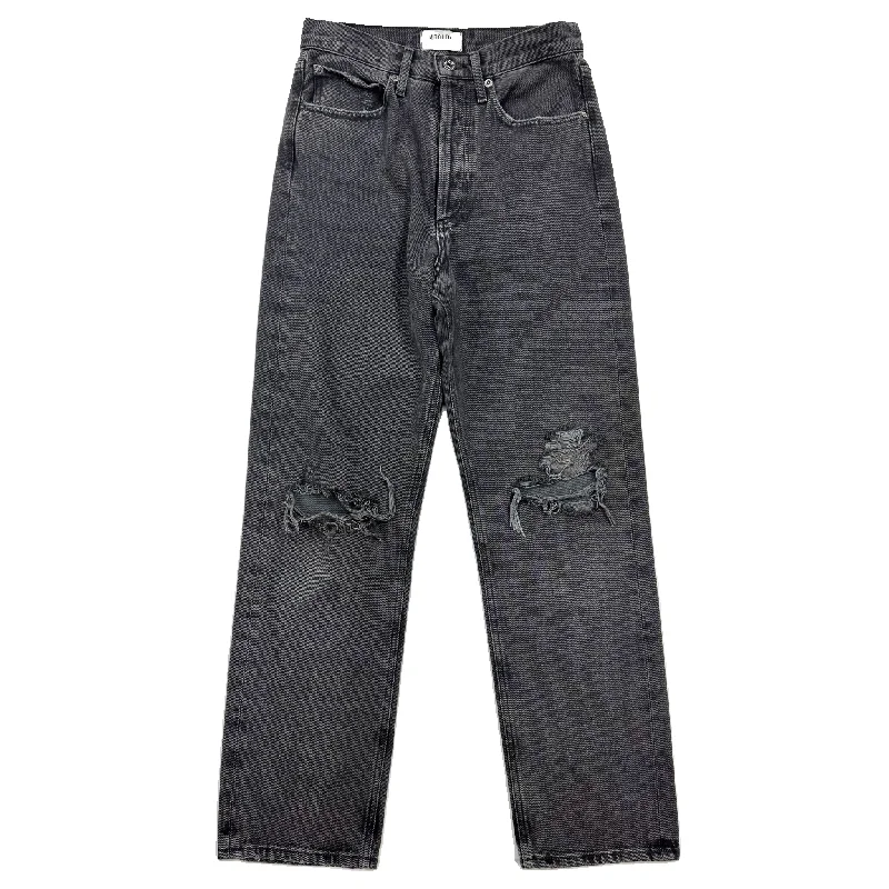 Jeans Straight By Agolde In Black, Size: 0