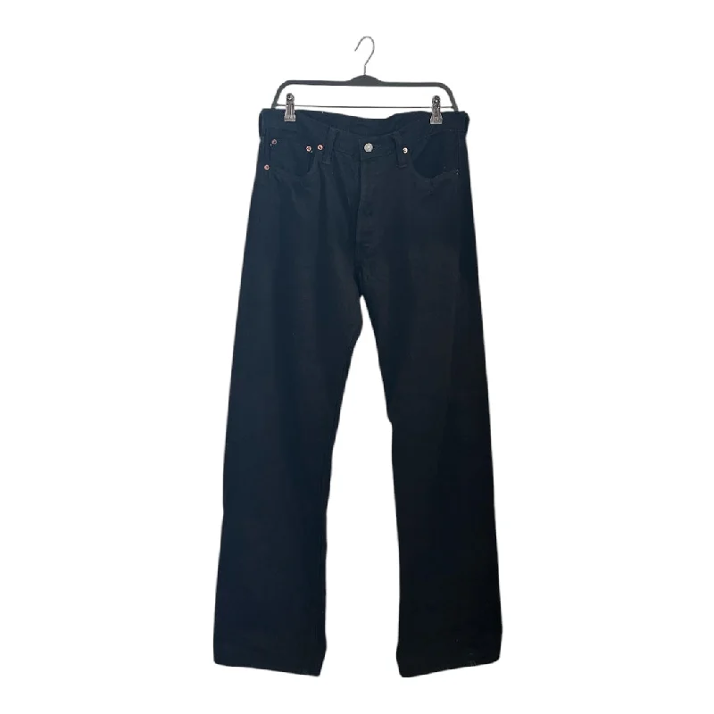 SUGAR CANE/Straight Pants/34/Denim/BLK/