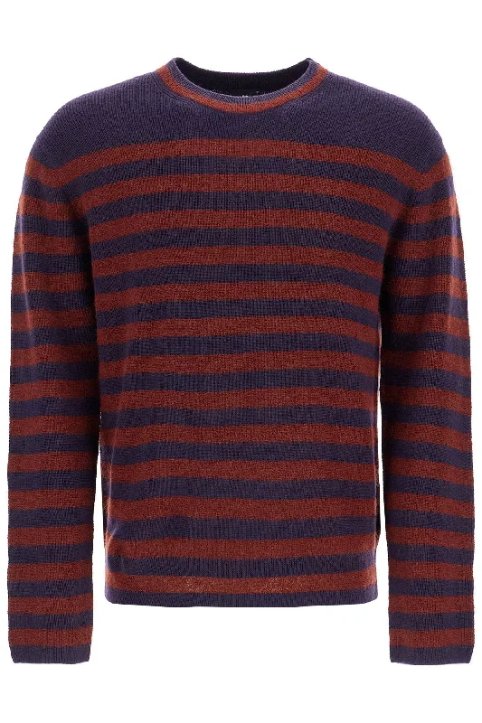 Ps Paul Smith Men's Striped Wool And Mohair Blend Pullover