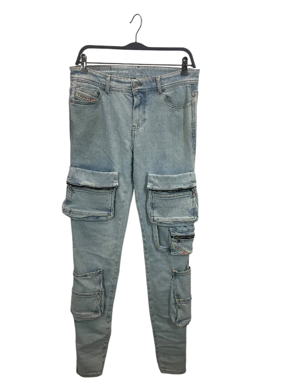 DIESEL/Straight Pants/30/Denim/BLU/POCKETS ON SIDE/ RN93243