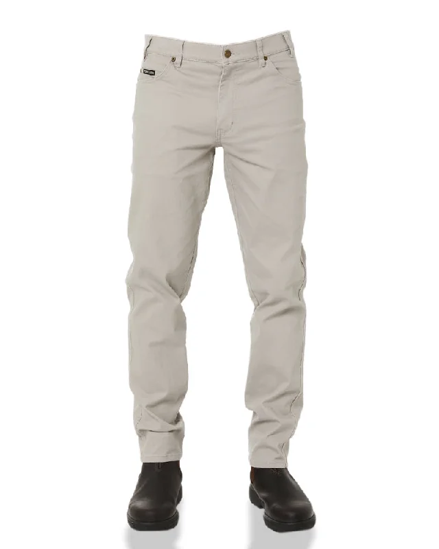 Cotton Stretch Jeans - Cement