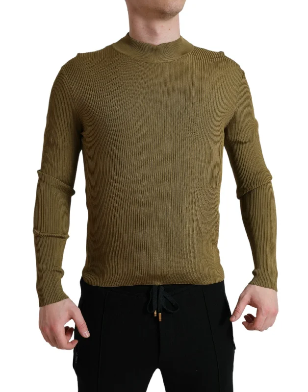 Dolce & Gabbana  Viscose Crew Neck Men's Sweater