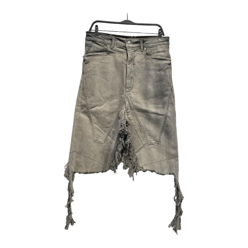 Rick Owens/Pants/30/Denim/GRY/FW23 LUXOR SLIVERED SKIRT