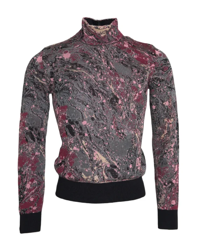 Dolce & Gabbana multi Graphic Turtle Neck Men Men's Sweater