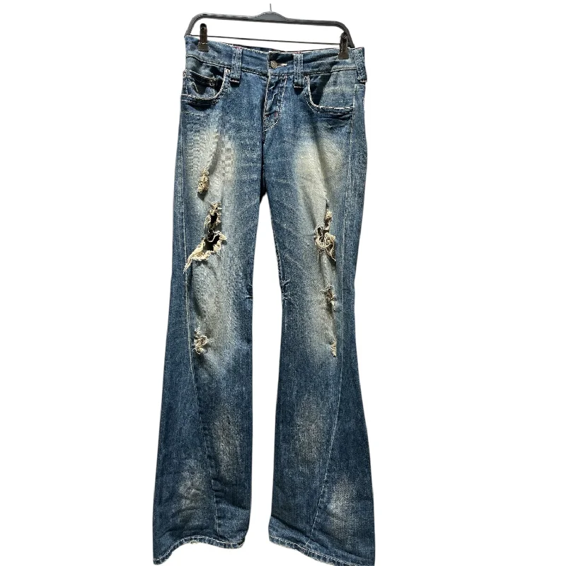 TORNADO MART/Bootcut Pants/L/Denim/BLU/DISTRESSED FLARE JEANS