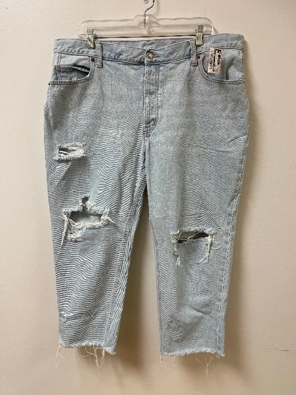 Jeans Straight By Old Navy In Blue Denim, Size: 18