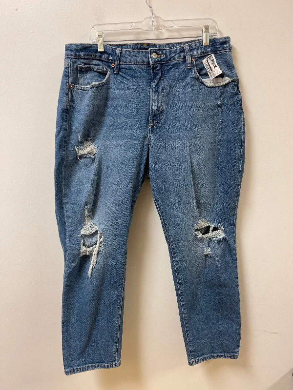 Jeans Straight By Old Navy In Blue Denim, Size: 18